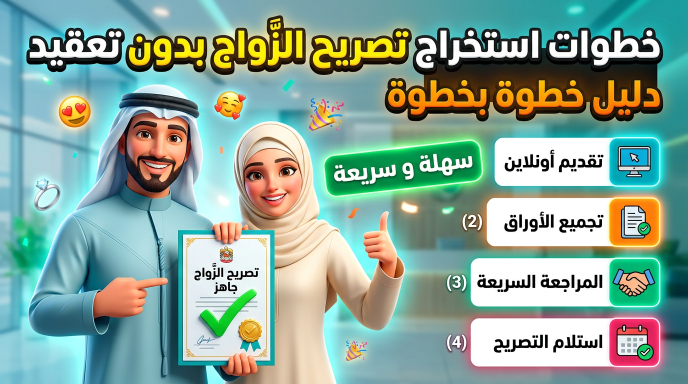 خطوات استخراج تصريح الزواج في السعودية إلكترونياً.