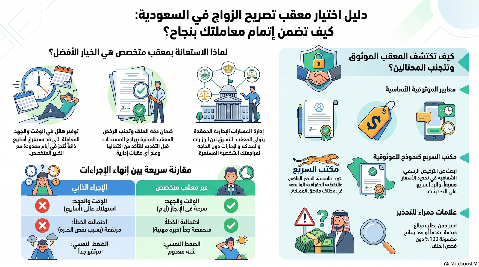معقب تصريح زواج في السعودية يراجع الأوراق الرسمية.